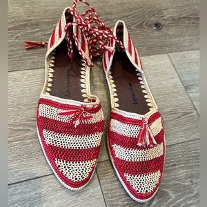 Raffia sandal